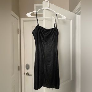Urban Outfitters Black Shimmer Mini Dress